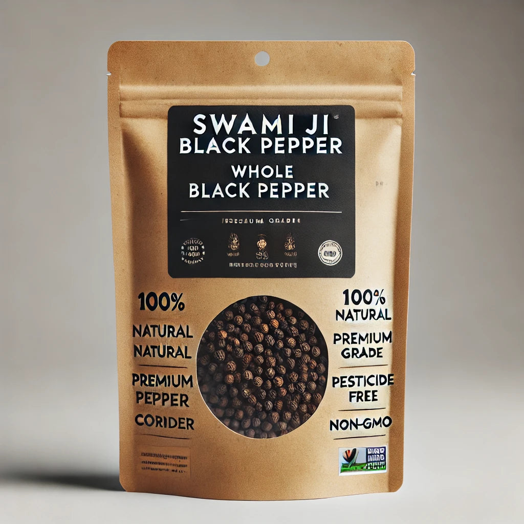 Swami Ji Whole Black Pepper (काली मिर्च सबूत)